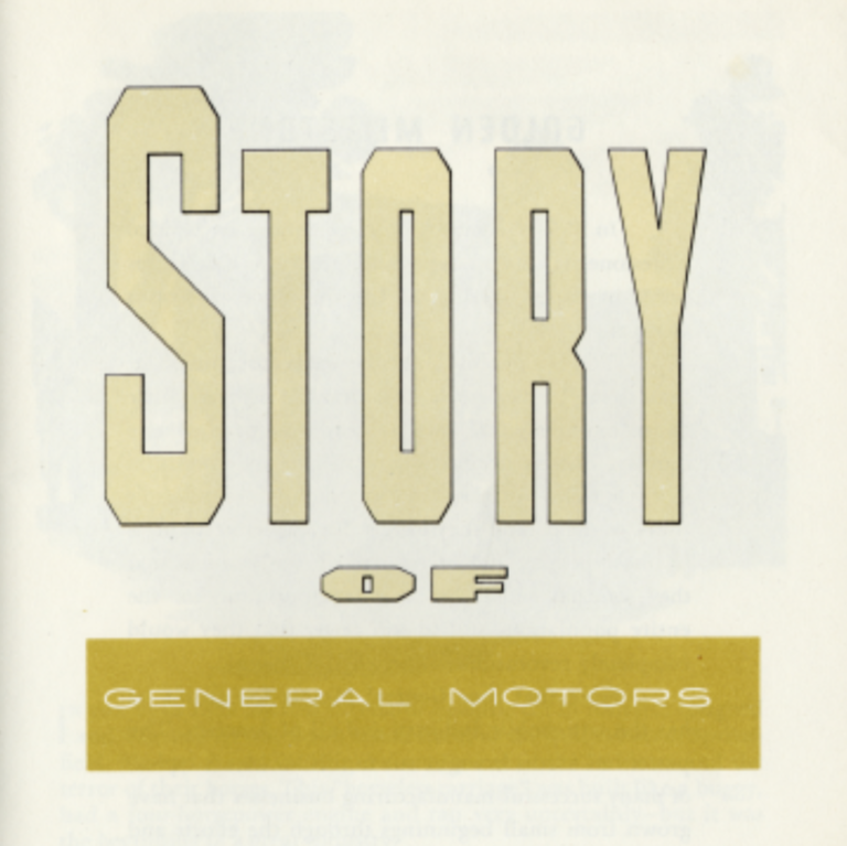 ENGLISH – Gift : an exceptional brochure on GM’s history !