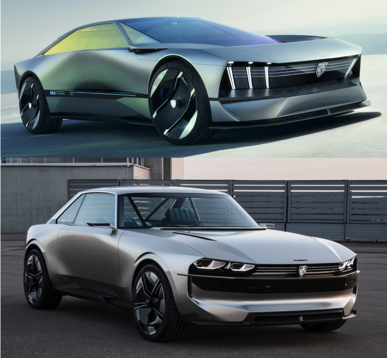 Peugeot Inception Concept (2023) versus Peugeot e-Legend (2018)